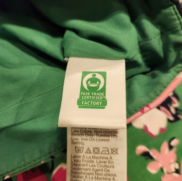 J Crew Vibrant Green Pink Floral Print Pencil Skirt Size 12 - Picture 7 of 9